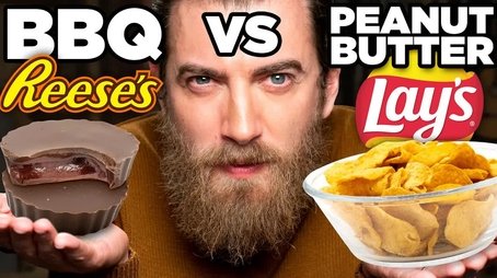 BBQ Peanut Butter Food vs. Peanut Butter BBQ Food Taste Test (2021) - Episode 5 poster and promotional image