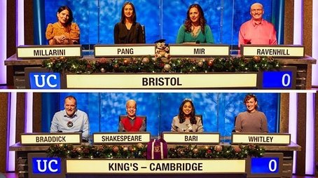Christmas 2021 - Bristol v King's, Cambridge (2021) - Episode 127 poster and promotional image