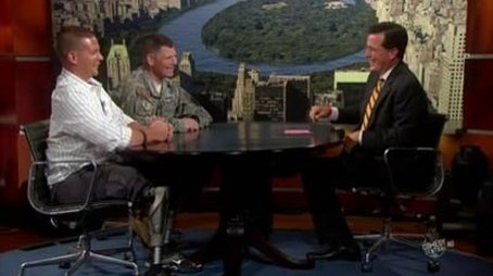 Sen. Jim Webb, Joshua Bleill, Lt. Col. Brent Cummings, John Legend (2010) - Episode 113 poster and promotional image