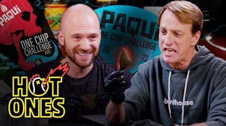 Tony Hawk and Sean Evans Take on the Paqui One Chip Challenge (2021) - Episode 37 poster and promotional image