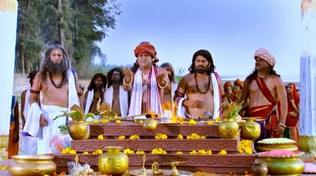 Krishna lifts the Govardhan hill (2014) - Episode 4 poster and promotional image