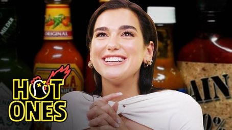 Dua Lipa Sweats from Her Eyes While Eating Spicy Wings (2020) - Episode 5 poster and promotional image