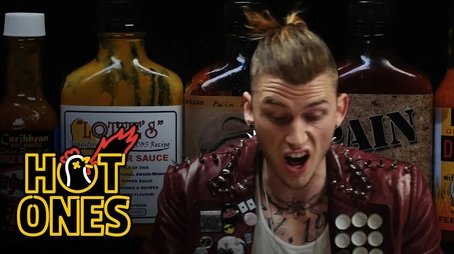 Machine Gun Kelly Talks Diddy, Hangovers, & Amber Rose While Eating Spicy Wings (2015) - Episode 3 poster and promotional image