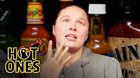 Ronda Rousey Splits Bones While Eating Spicy Wings (2020) - Episode 2 poster and promotional image