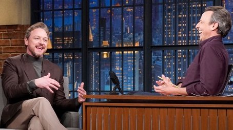 James McAvoy, Rachel Dratch (2024) - Episode 45 poster and promotional image