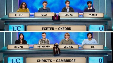 Exeter College, Oxford v Christ's College, Cambridge (2024) - Episode 10 poster and promotional image