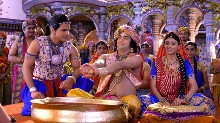 Krishna Competes with Radha (2019) - Episode 215 poster and promotional image