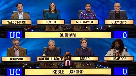 Christmas 2017 - Durham University v Keble College, Oxford (2017) - Episode 83 poster and promotional image