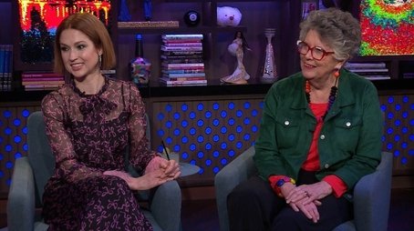 Ellie Kemper and Prue Leith (2023) - Episode 82 poster and promotional image