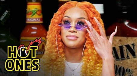 Saweetie Almost Tap Tap Taps Out While Eating Spicy Wings (2020) - Episode 6 poster and promotional image