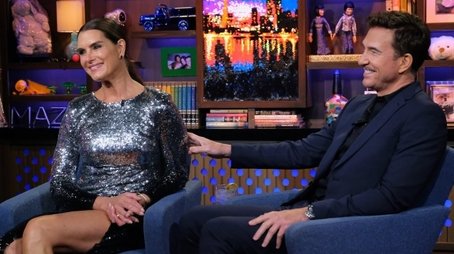 Brooke Shields & Dylan McDermott (2019) - Episode 150 poster and promotional image