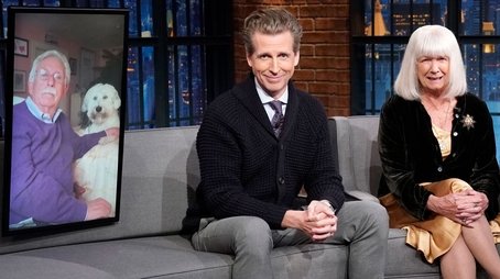 Hilary, Larry and Josh Meyers (2022) - Episode 31 poster and promotional image