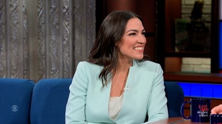 4/8/24 (Rep. Alexandria Ocasio-Cortez, Tyla) (2024) - Episode 76 poster and promotional image