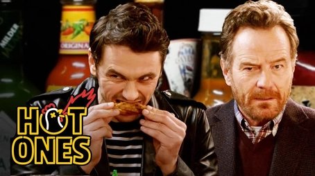 James Franco and Bryan Cranston Bond Over Spicy Wings (2016) - Episode 44 poster and promotional image