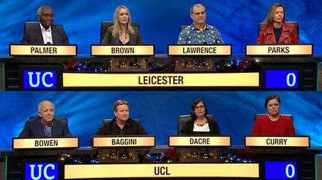 Christmas 2017 - University of Leicester v UCL (2017) - Episode 86 poster and promotional image
