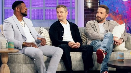 Ben Affleck, Matt Damon, Chris Tucker (2023) - Episode 128 poster and promotional image