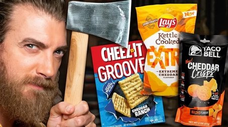 Extreme vs. Original Snacks Taste Test (Axe Throwing Game) (2021) - Episode 138 poster and promotional image
