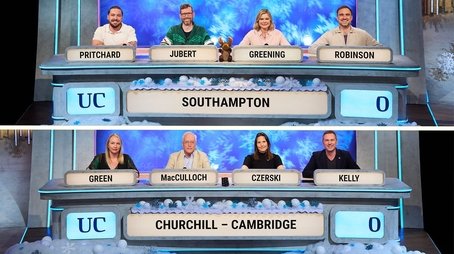 Christmas 2024 - Southampton v Churchill College, Cambridge (2024) - Episode 159 poster and promotional image
