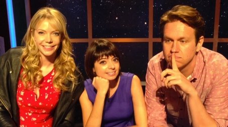 Riki Lindhome, Kate Micucci, Pete Holmes (2014) - Episode 103 poster and promotional image