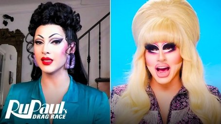 The Pit Stop S13 E5 | Trixie Mattel & Violet Chachki Judge ‘The Bag Ball’ | RuPaul's Drag Race (2021) - Episode 5 poster and promotional image