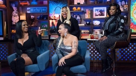 Kandi Burruss, Tameka Tiny Harris, Latocha Scott, & Tamika Scott (2017) - Episode 186 poster and promotional image