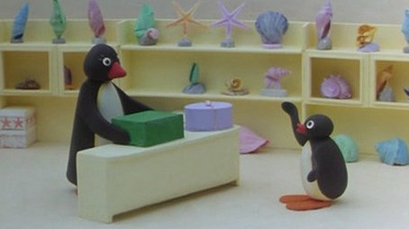 Pingu und das Verpackungsmaterial