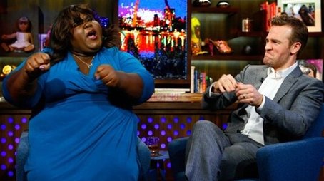 James Van Der Beek & Gabourey Sidibe (2012) - Episode 72 poster and promotional image