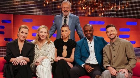 Kate Winslet, Cate Blanchett, Dua Lipa, Adrian Lester and Justin Timberlake (2024) - Episode 19 poster and promotional image