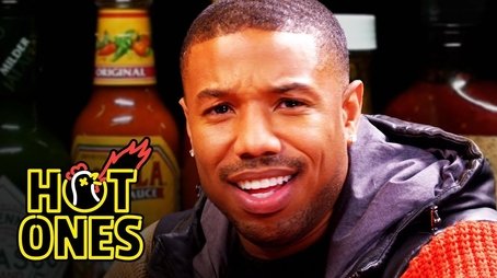 Michael B. Jordan Gets Knocked Out by Spicy Wings (2018) - Episode 6 poster and promotional image