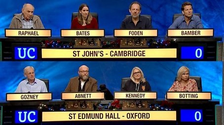 Christmas 2017 - St John's College, Cambridge v St Edmund Hall, Oxford (2017) - Episode 87 poster and promotional image