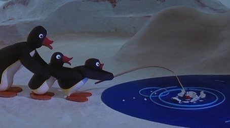 Pingu und der große Fisch