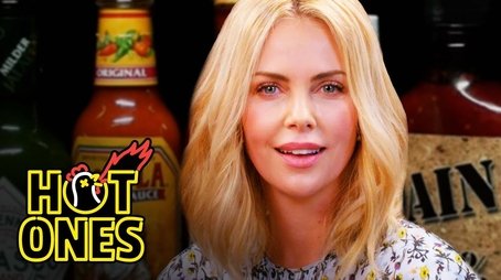 Charlize Theron Takes a Rorschach Test While Eating Spicy Wings (2018) - Episode 8 poster and promotional image