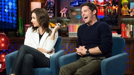 Minnie Driver and James Marsden (2014) - Episode 166 poster and promotional image
