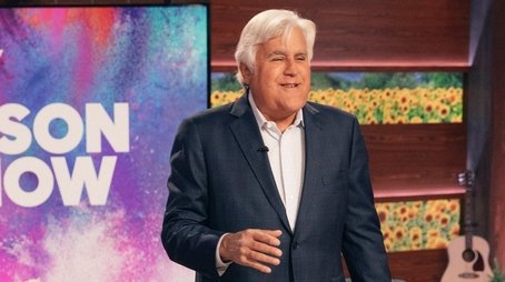 Guest Host Jay Leno, Lea Michele, Emily Osment (2021) - Episode 38 poster and promotional image