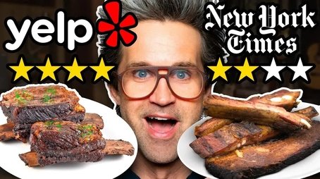 Yelp Review vs. Food Critic Taste Test (2023) - Episode 107 poster and promotional image