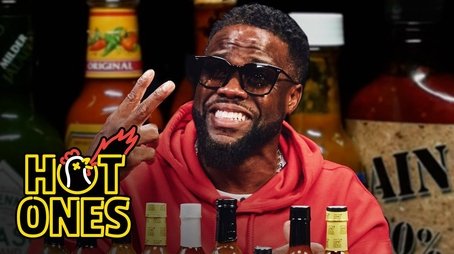Kevin Hart Celebrates 10 Years of Hot Ones While Eating Spicy Wings (2025) - Episode 8 poster and promotional image