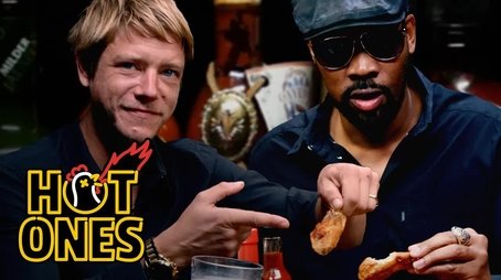 RZA and Paul Banks Tag Team Spicy Wings (2016) - Episode 23 poster and promotional image