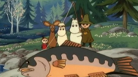 Moomin's Big Fish (1991) - Episode 70 poster and promotional image