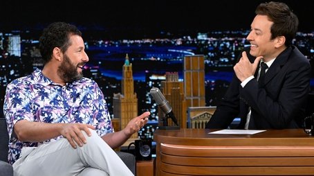 Adam Sandler, Ben Falcone, Nimesh Patel (2022) - Episode 147 poster and promotional image