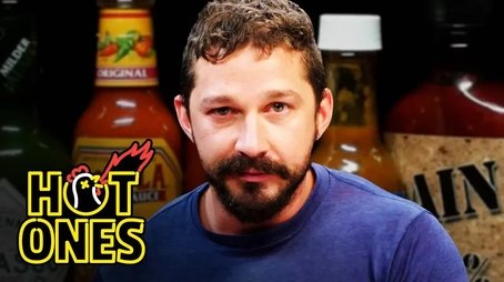 Shia LaBeouf Sheds a Tear While Eating Spicy Wings (2019) - Episode 1 poster and promotional image