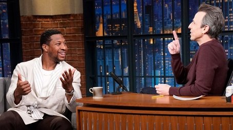 Jonathan Majors, Riley Keough (2023) - Episode 70 poster and promotional image
