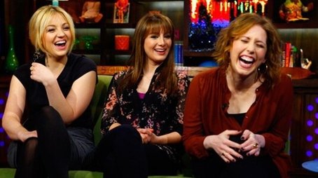 Abby Elliott, Nasim Pedrad, and Vanessa Bayer (2012) - Episode 18 poster and promotional image
