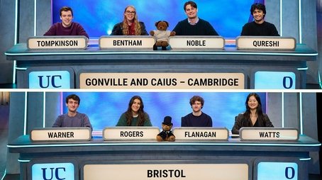 Gonville and Caius College, Cambridge v Bristol (2024) - Episode 3 poster and promotional image