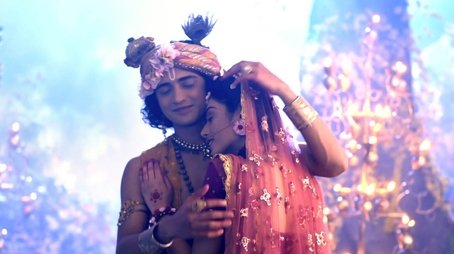 Radha, Krishna's Romantic Reunion (2019) - Episode 381 poster and promotional image