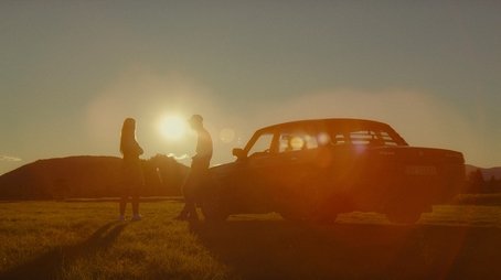 Two drivers at sunset (2021) - Episode 3 poster and promotional image