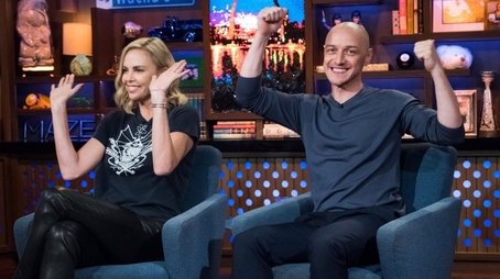 Charlize Theron & James McAvoy (2017) - Episode 123 poster and promotional image