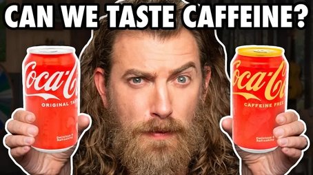 Caffeinated Vs. Caffeine Free Drink Taste Test (2025) - Episode 95 poster and promotional image