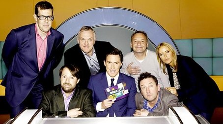 Greg Davies, Richard Osman, Patsy Kensit, Bob Mortimer (2012) - Episode 6 poster and promotional image
