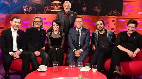 Claire Foy, Kurt Russell, David Walliams, Lee Evans, Mumford & Sons (2018) - Episode 6 poster and promotional image