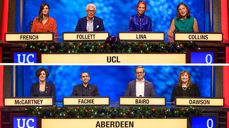 Christmas 2022 - UCL v University of Aberdeen (2022) - Episode 141 poster and promotional image